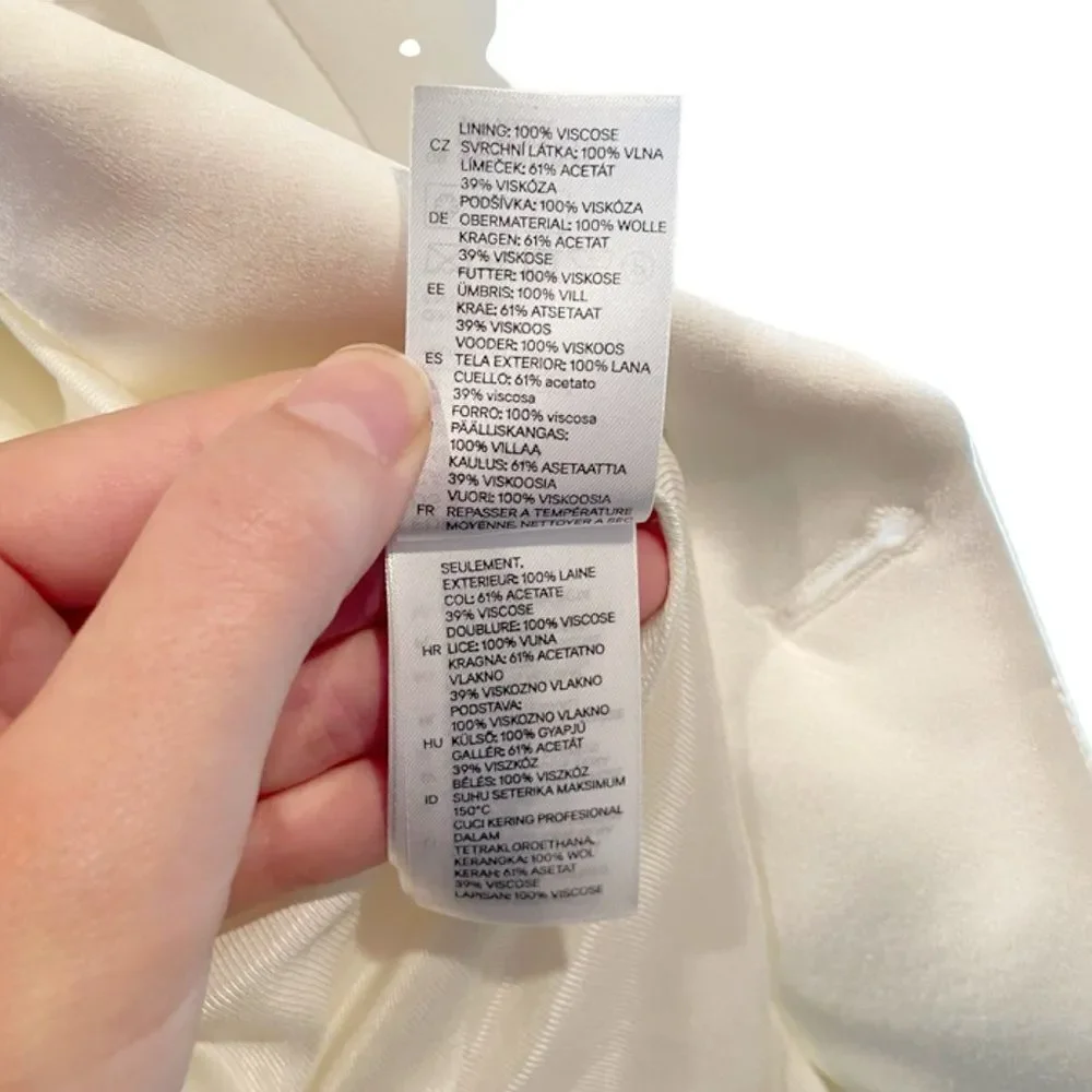 BALMAIN x H&M Collab Cream Blazer RARE - Picture 9 of 9